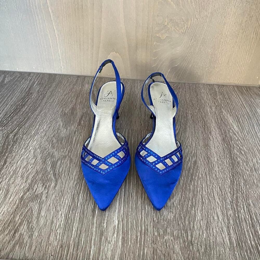 Royal blue fairycore rhinestone heels